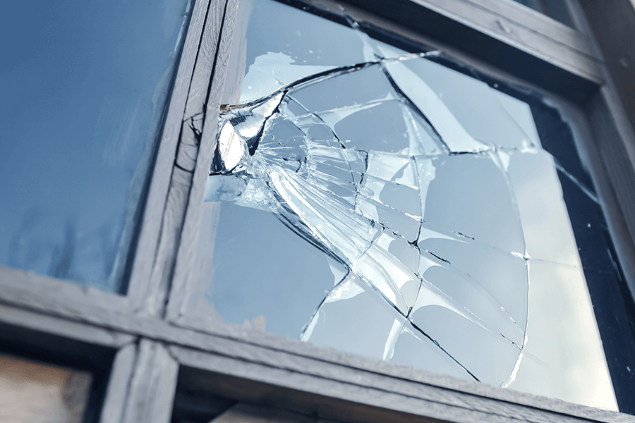 broken window