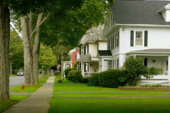 street of houses