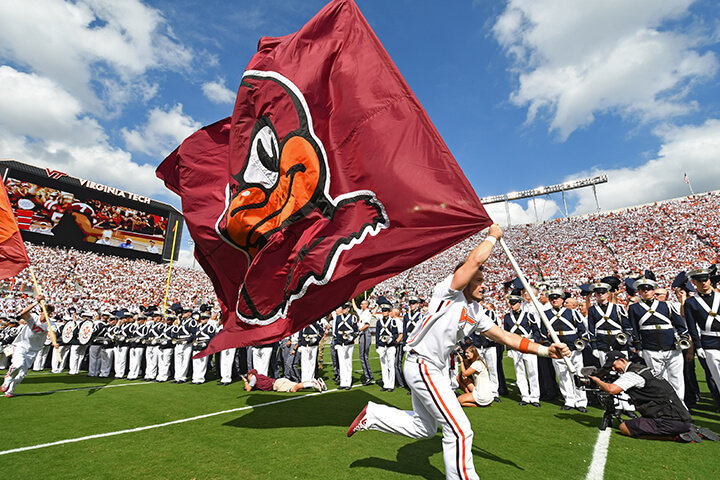 Virginia Tech Hokie Flag