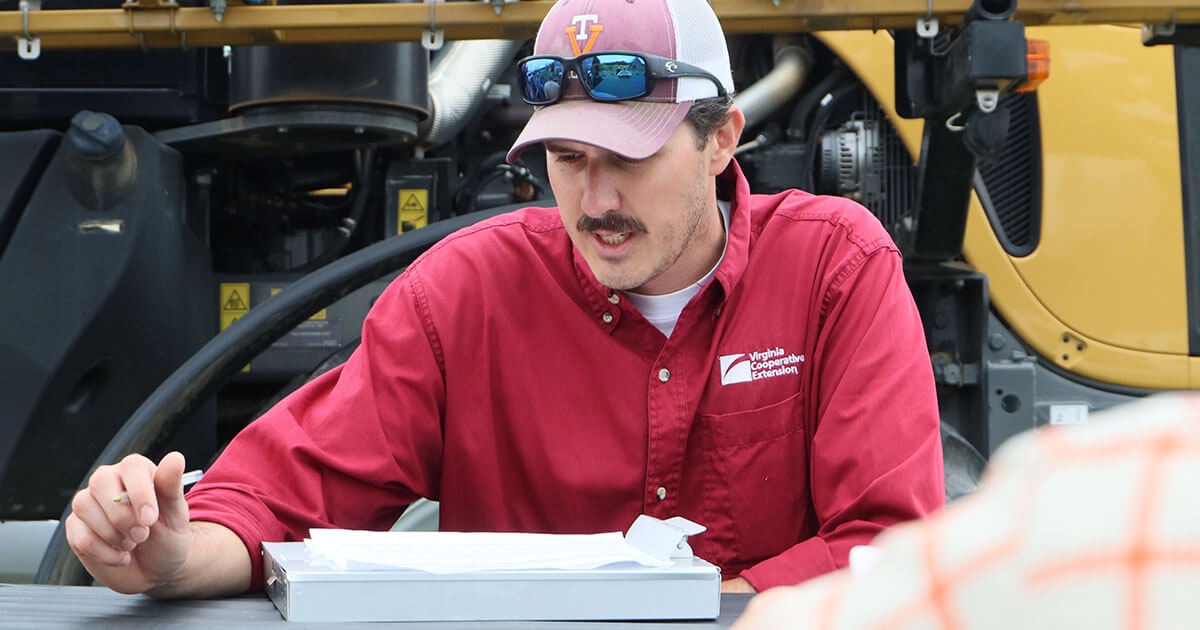 Man discussing agriculture reasearch