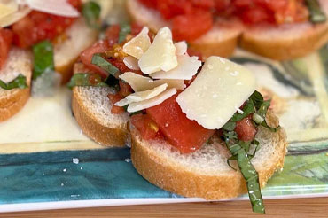 Smoked Tomato Bruschetta