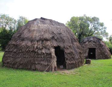 Reconstructed wigwams