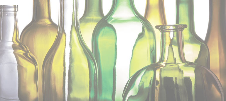 Glass bottles graphic