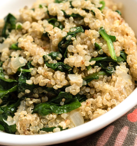 Spinach and Quinoa Pilaf